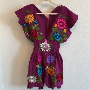 Mariposa Embroidered Romper